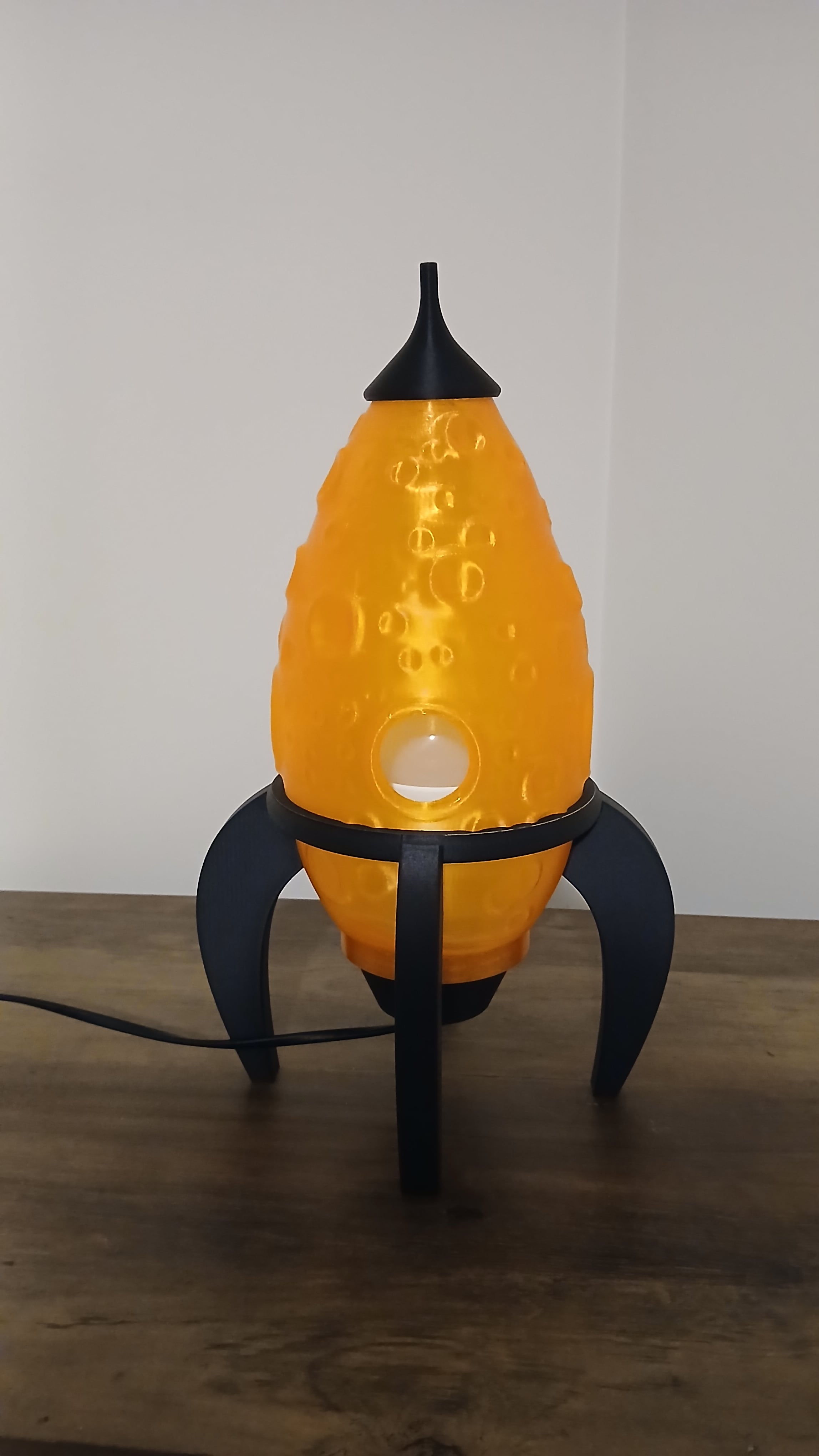 Retro Rocket Lamp 3d model