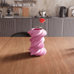 Spiral Twisted Decorative Vase 3d model