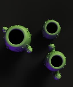 Cactus Planter Set STL | Home Decor 3D Print | 3-Piece 3d model
