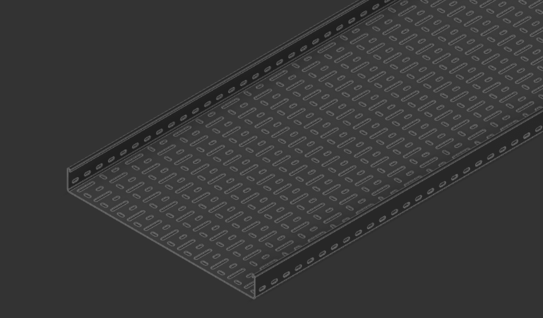 Cable Tray 450mm x 3000mm TYPE2 3d model
