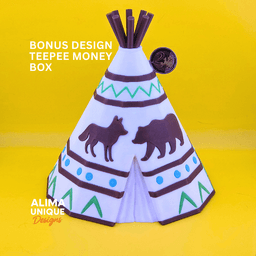 BONUS DESIGN: Teepee Money Box 3d model