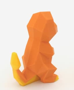 Low-Poly Charmander - Multi and Dual Extrusion version 3d model