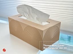 Tissue Box Cover- Rectangular v3 3d model