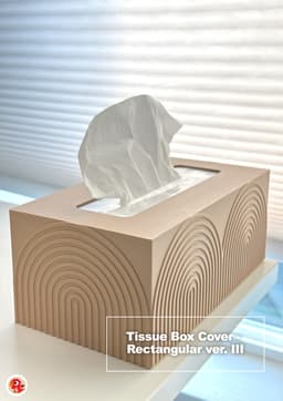 Tissue Box Cover- Rectangular v3 3d model