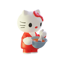 Hello Kitty Cook 3d model