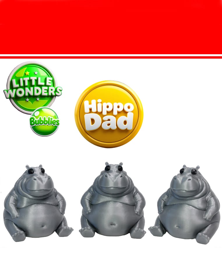 Hippo Dad 3d model