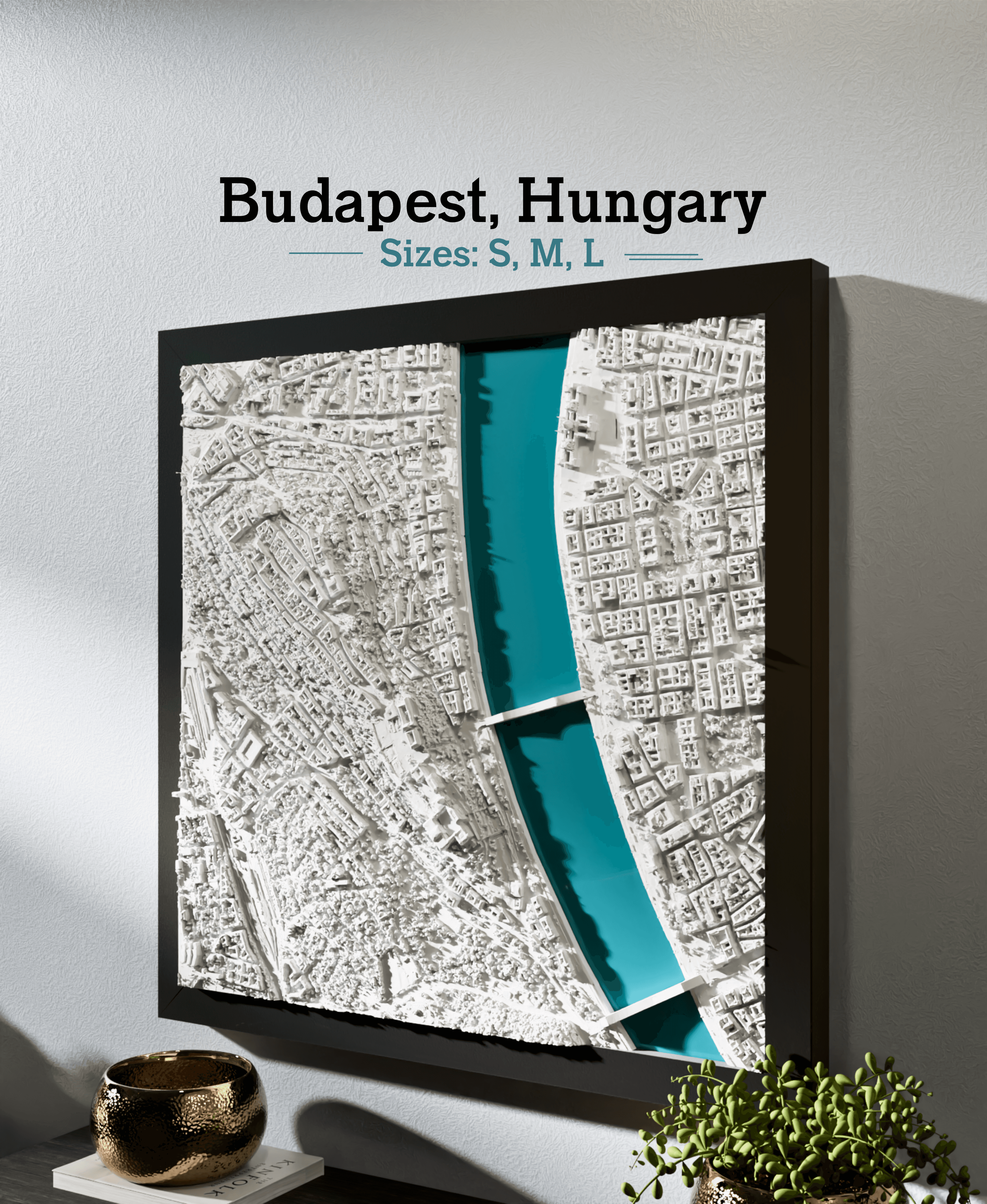 Budapest, Hungary - S, M, L, & XL 3d model