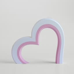 Double Heart Decor 3d model