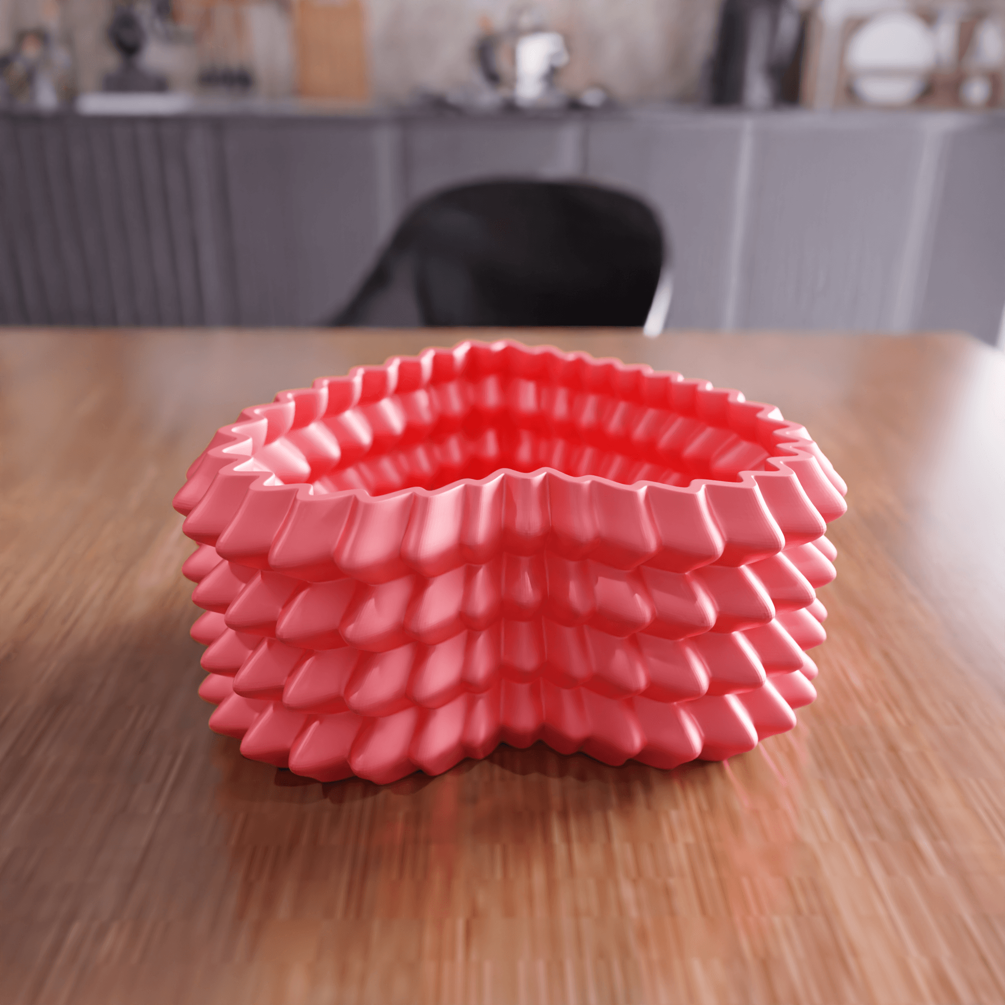 Parametric Textured Heart Box & Desk Organizer 3d model