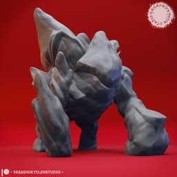 Ice Golem - Tabletop Miniature 3d model
