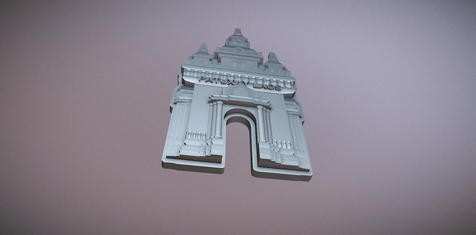 Patuxay Laos - v4.stl 3d model