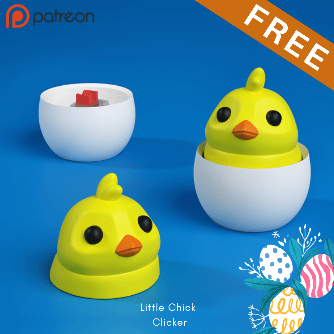 Little Chick Clicker 3d model