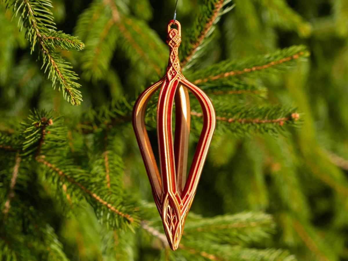 Royal Crown Christmas Teardrop Ornament 3d model