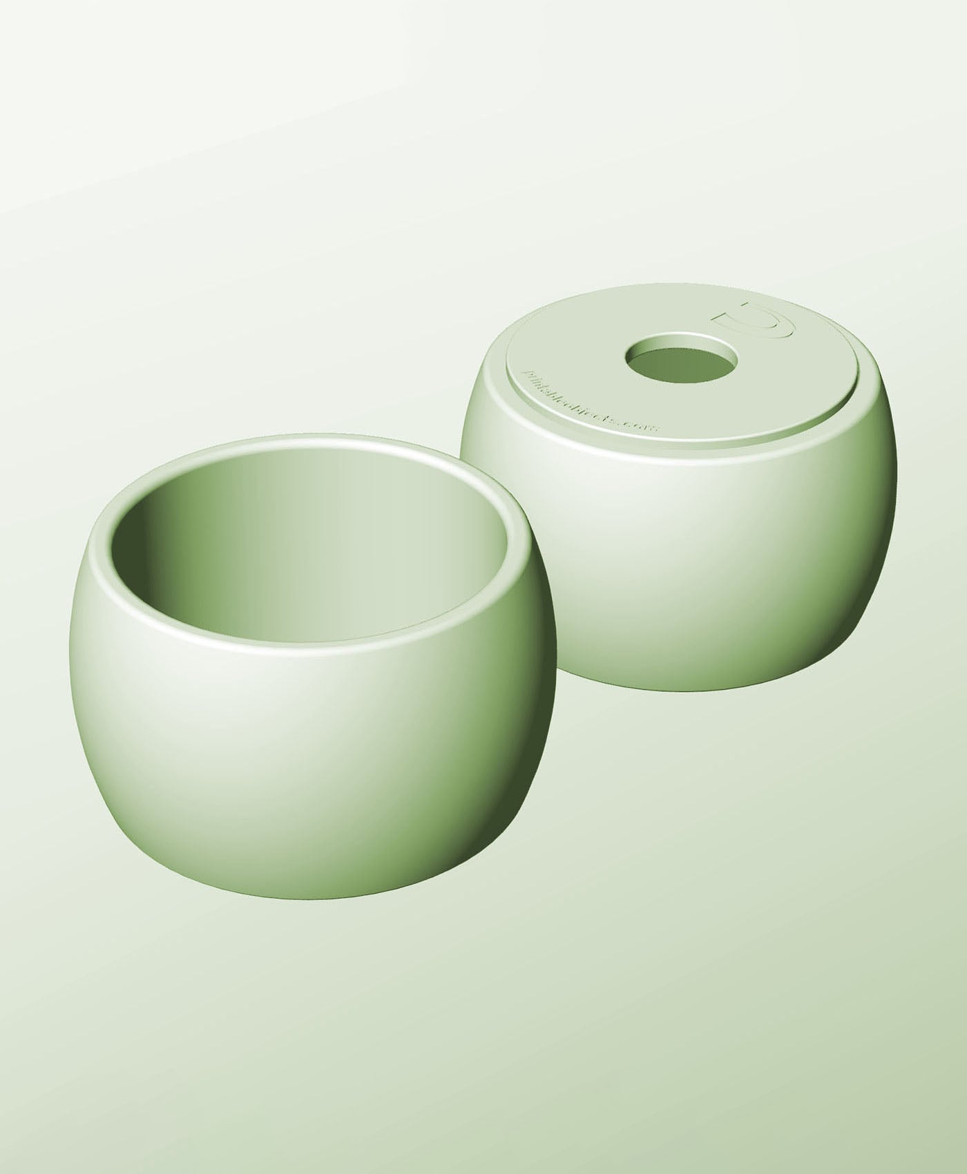 CR128-95-P Modular Stacking pierced container for home decor 3d model