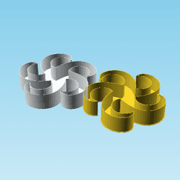 SpiralStar, nestable box (v2) 3d model