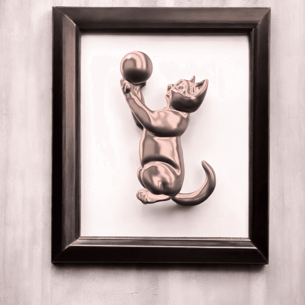 Cat Wall Art 3d model