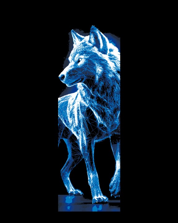 Electric Wolves Set of 3 Bookmarks 3d model