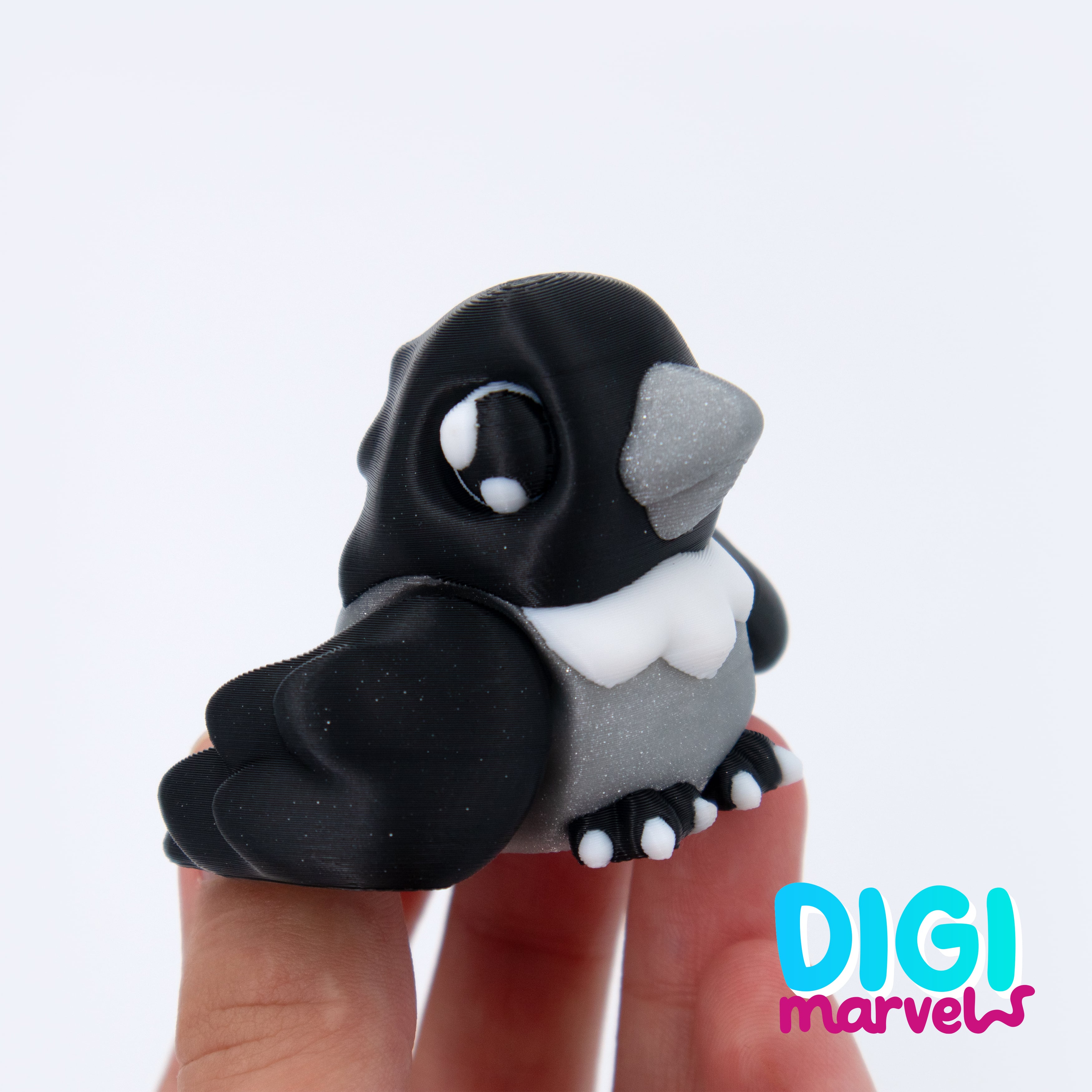 Crow Mini Flexi + Mini Lantern + Keychain 3d model