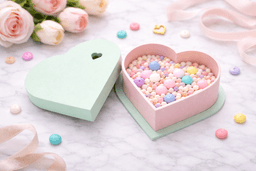 Heart Shaped Storage Box - 3DGift Box 3d model