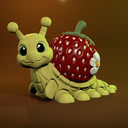 Pip the Strawberry Snail.3mf 3d model