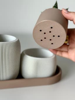 STRAMEL pen holder with a planter set 3d model