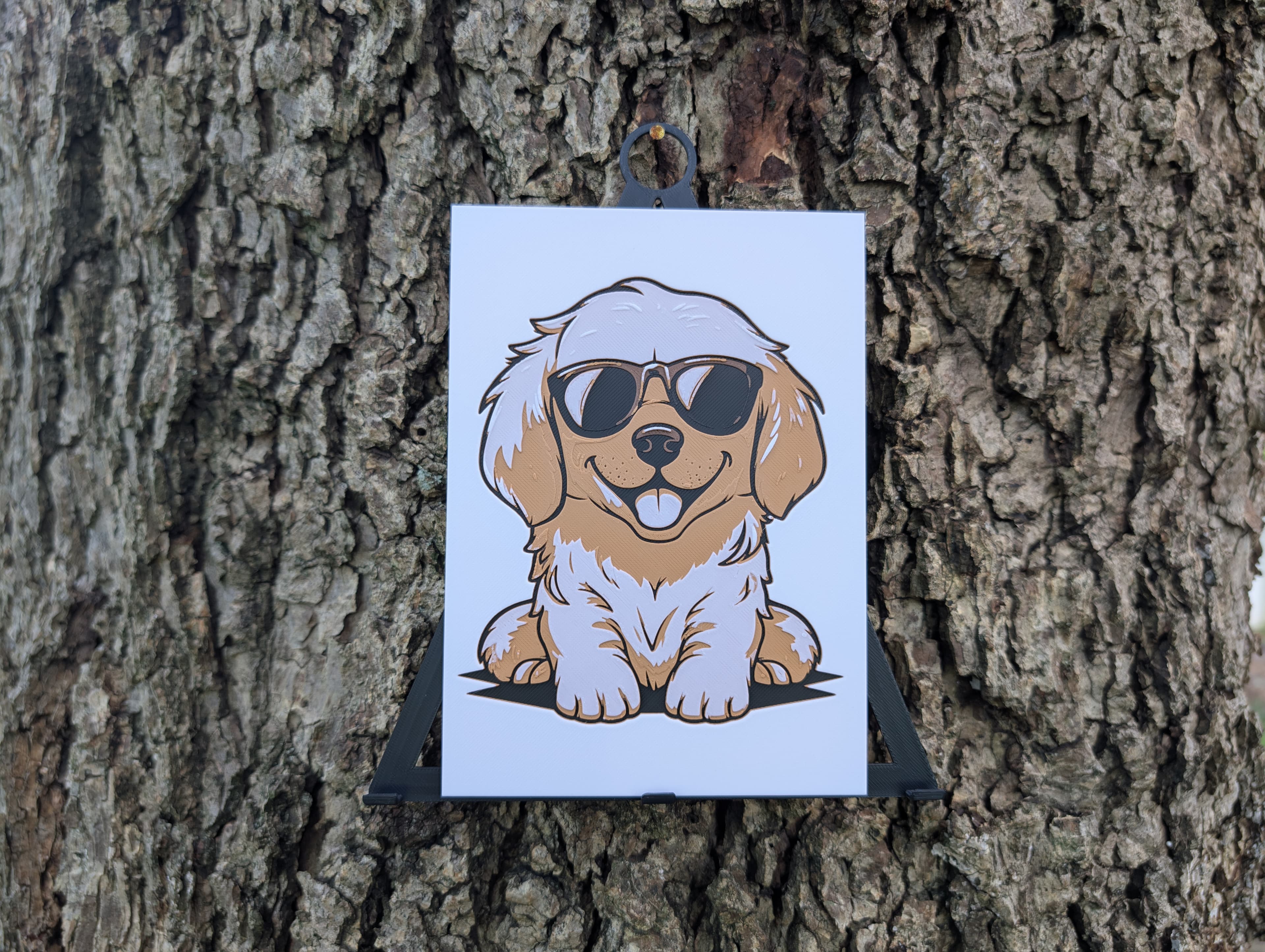 Personified Animals - Cool Pup Filament Painting 3d model