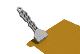 PRINT BED SCRAPER (ERGONOMIC, PRINTABLE BLADES) 3d model