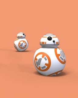 BB-8 Fidget Clicker - Keychain 3d model