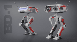 Life Size BD-1 Droid Model 3d model