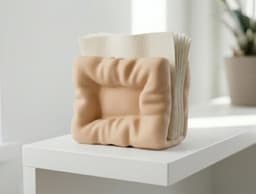 Puffy Ottoman Napkin Holder - Kitchen Accessory 3d model
