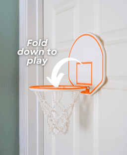 Mini Basketball with Swishing Net - 3D Printable Mini Hoop 3d model