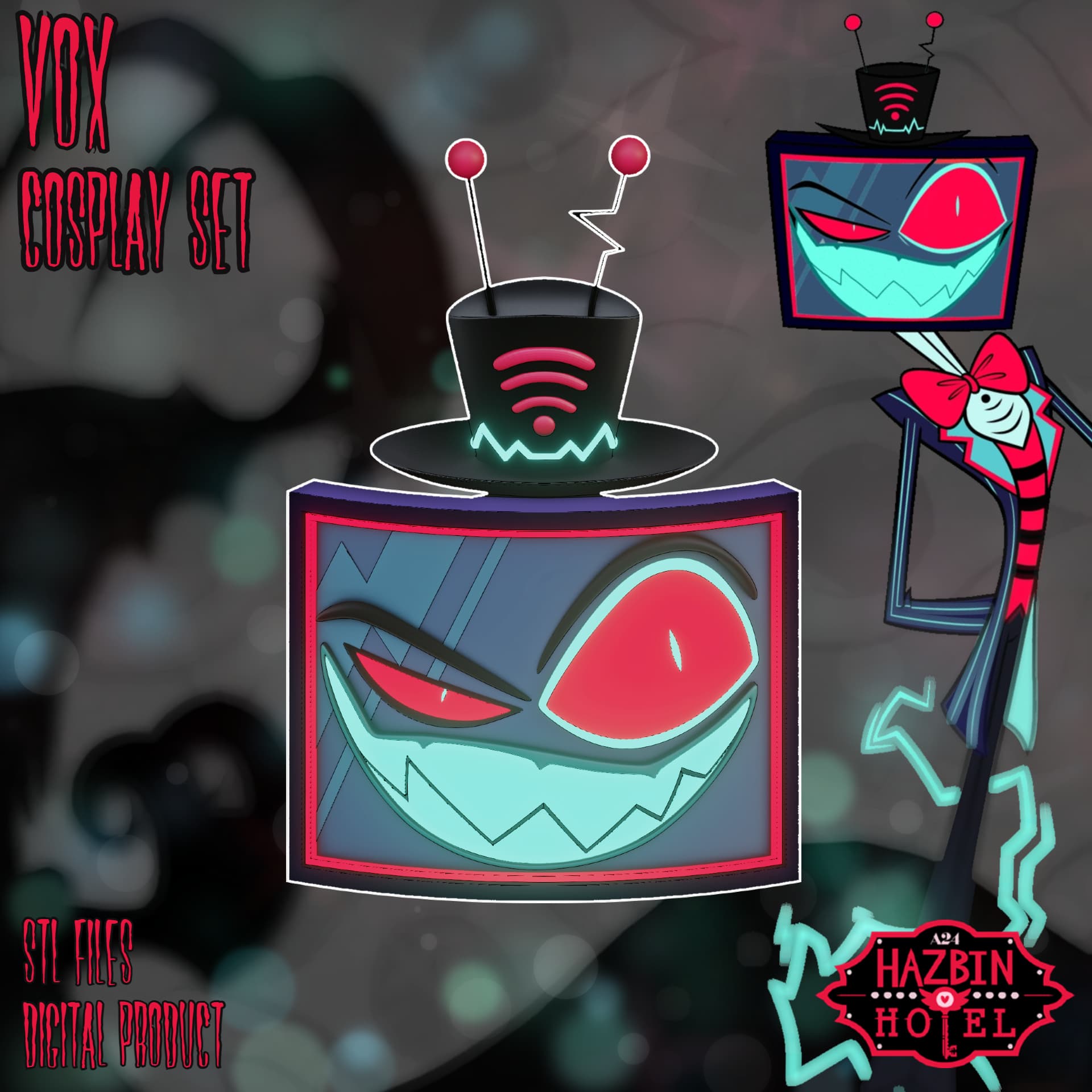 Vox Cosplay Set Hazbin Hotel 3d model