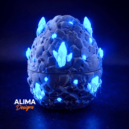 A new little crystal dragon awakens 3d model