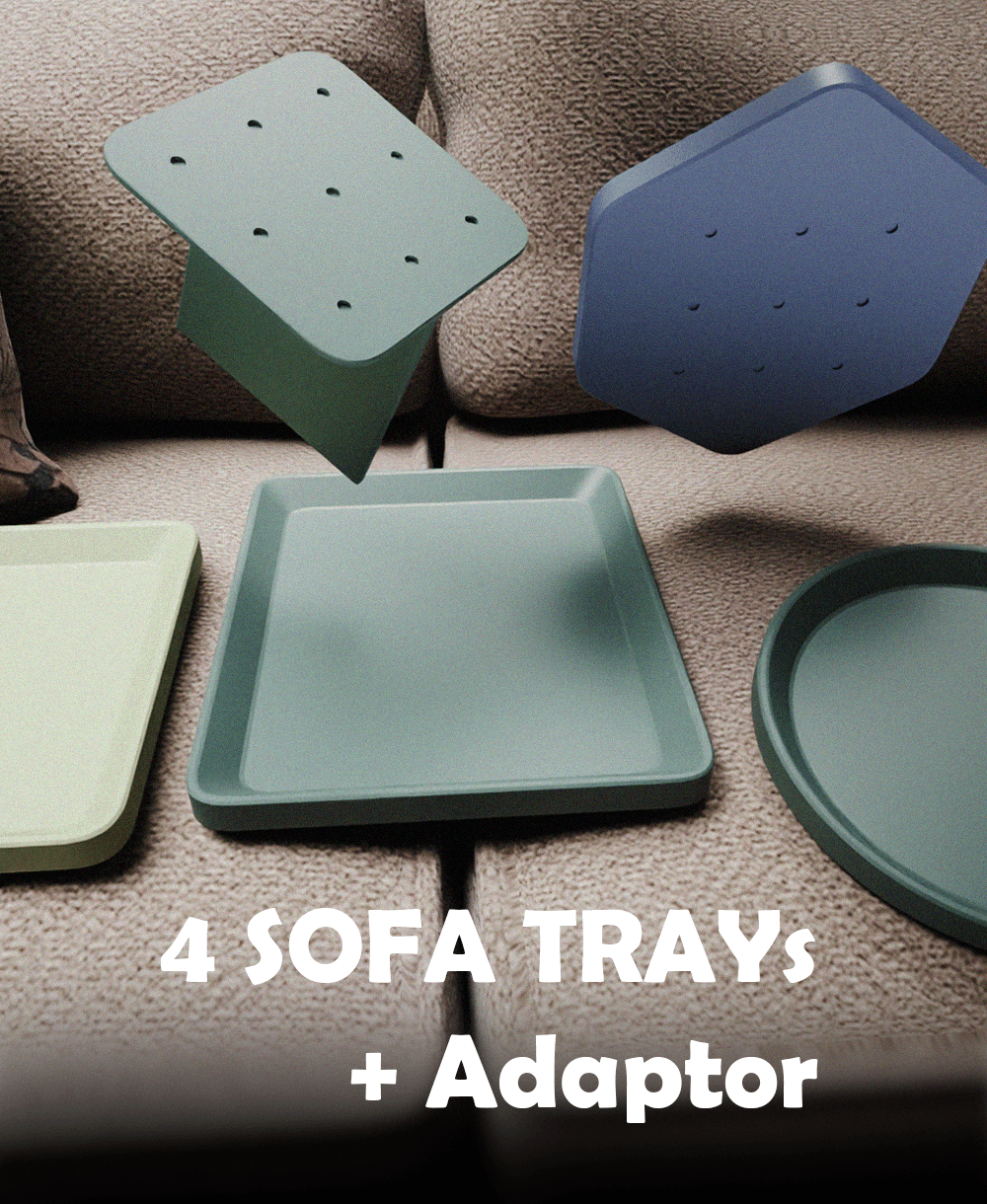 Sofa Tray / Table Set 3d model