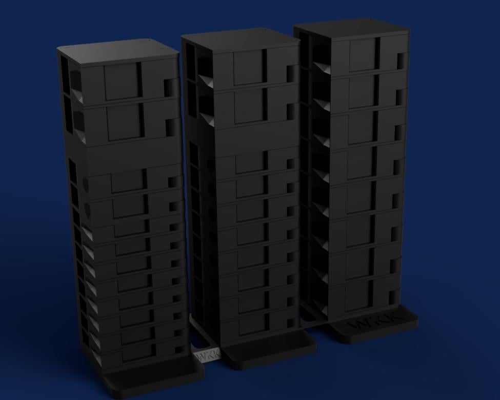OrbitStack - Swivel Screw Organizer (Complete Modular System) 3d model