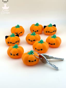 Mini pumpkin Keyrings 3d model