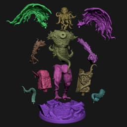 Cult of Cthulhu - Miniatures + Terrain Collection 3d model