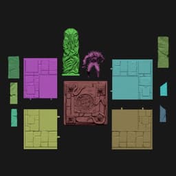Cult of Cthulhu - Miniatures + Terrain Collection 3d model