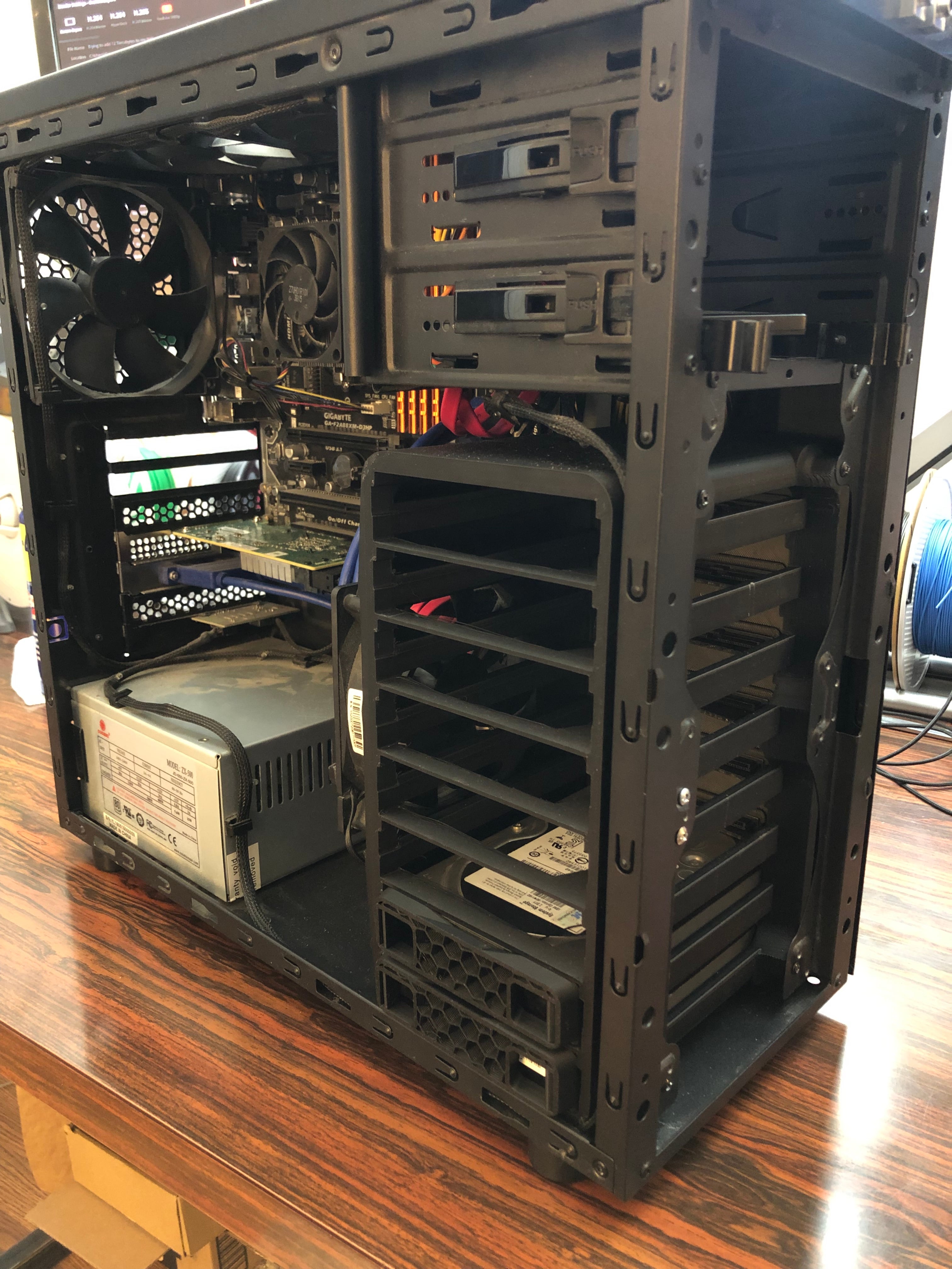 8 bay Internal JBOD for Corsair PC Case 3d model