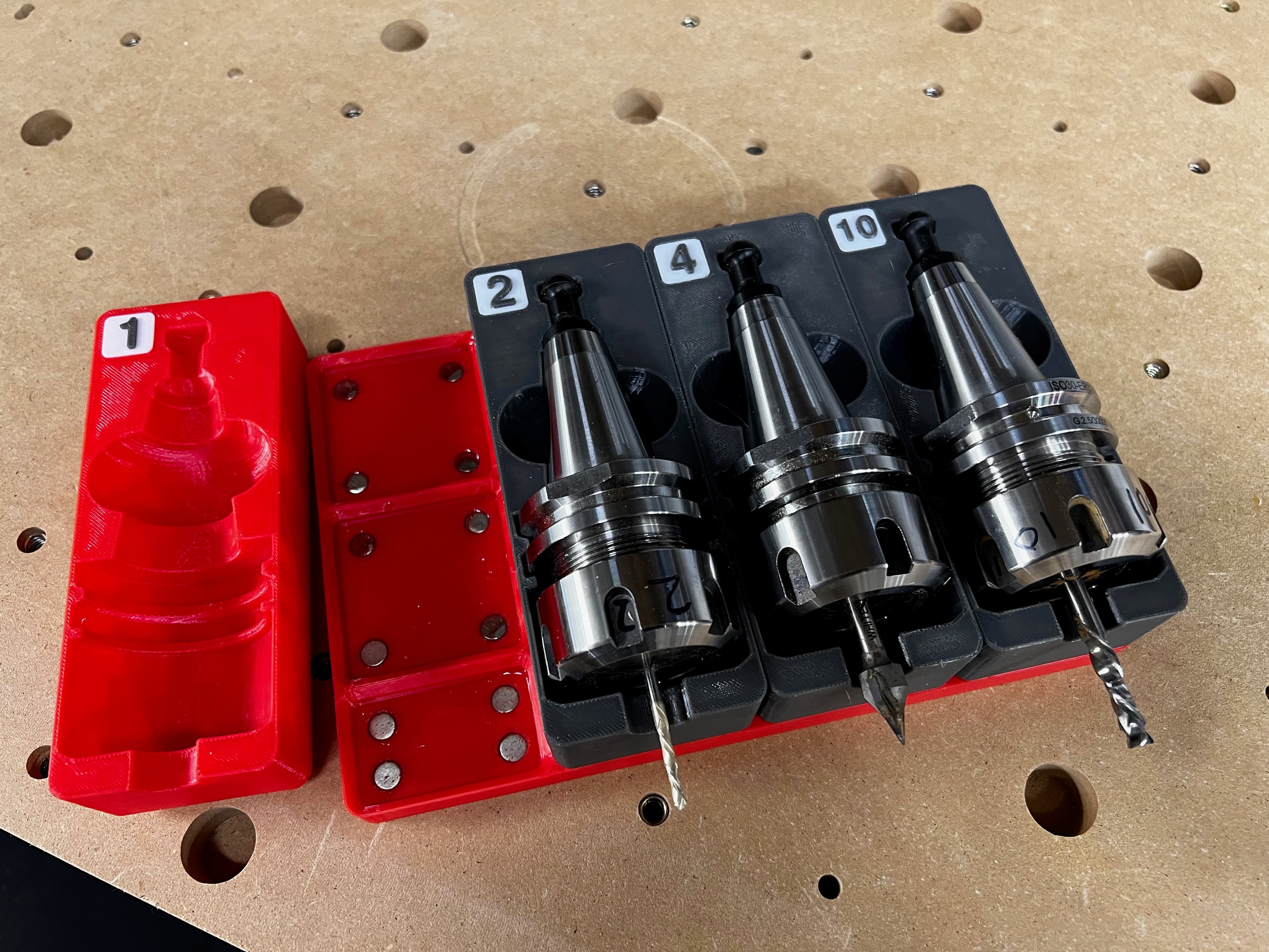 Cradles for ISO30-ER32 CNC Tool Holders 3d model