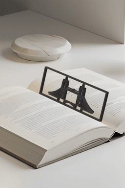 Bridge Bookmark, Creativity Bookmark, Gift Idea 3d model
