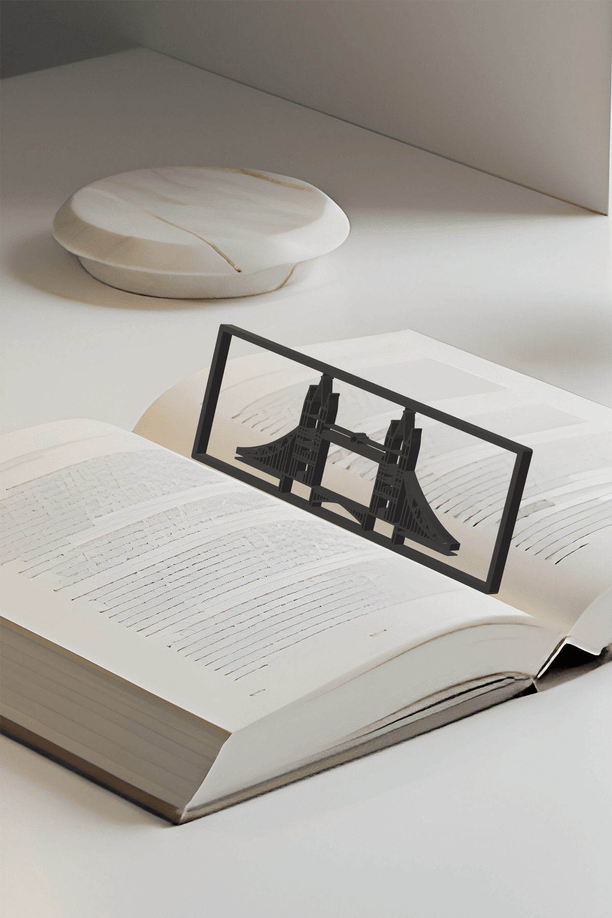 Bridge Bookmark, Creativity Bookmark, Gift Idea 3d model