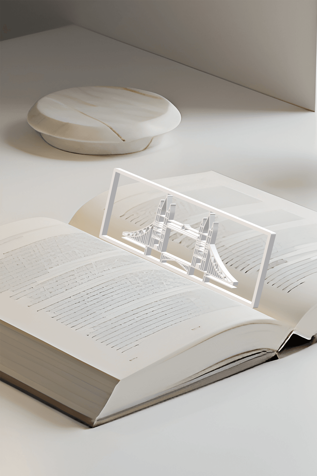 Bridge Bookmark, Creativity Bookmark, Gift Idea 3d model