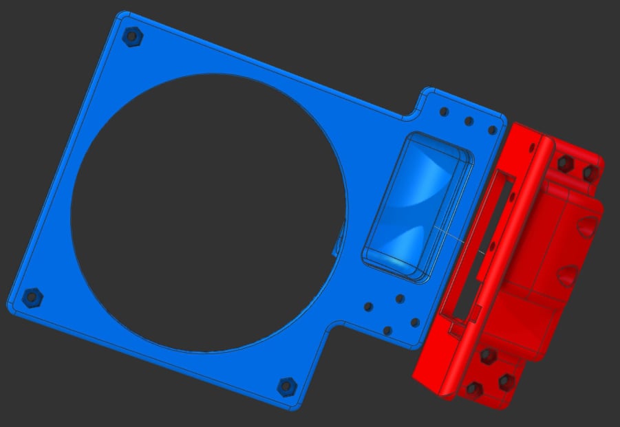 Tesla M40 Blower Fan Adapter 3d model