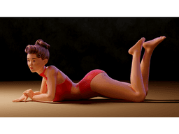 Pin-Up Girl 3d model