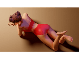Pin-Up Girl 3d model
