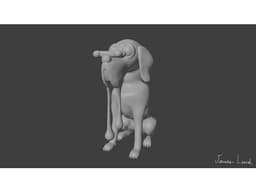 Cartoon Great Dane 3d model