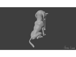Cartoon Great Dane 3d model