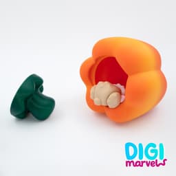 (FREE) Stuffie Bell Pepper Container 3d model