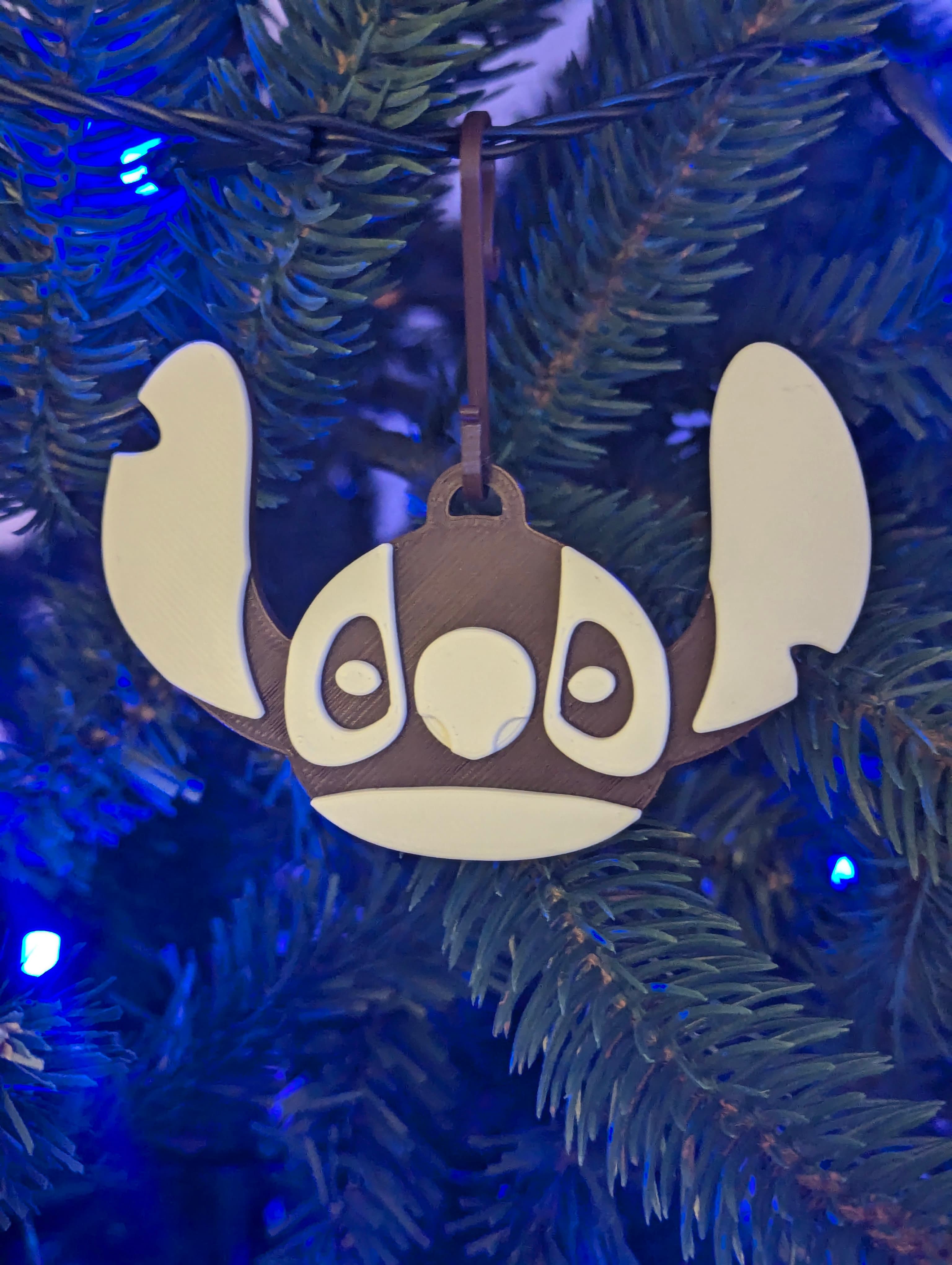 Daughter loves Stich, so had to print. Printed in PrintedSolid Jessie Tree Brown and White on MK3.5.